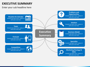 Winning Business Plan Executive Summary Presentation Tips